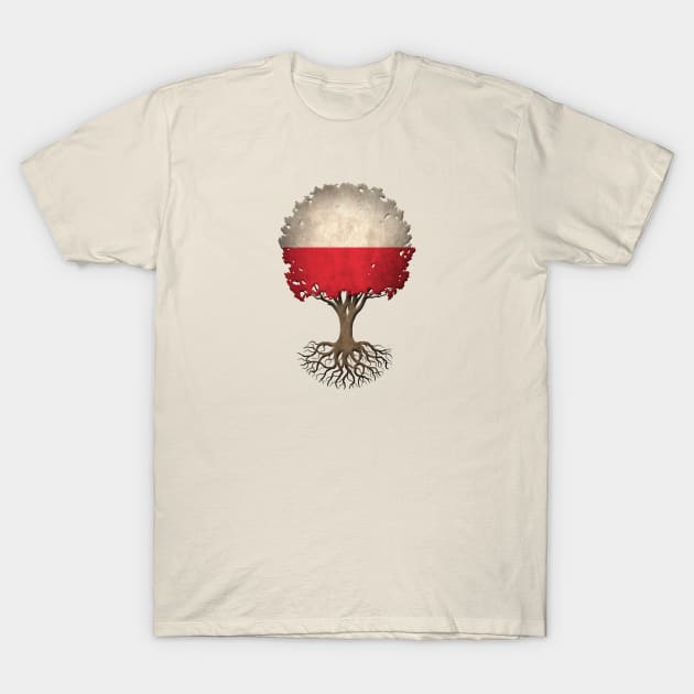 Tree of Life with Polish Flag T-Shirt by jeffbartels